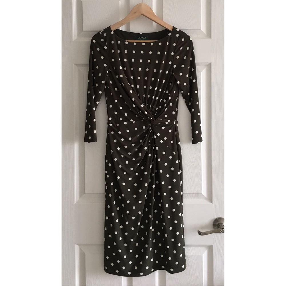 Lauren Ralph Lauren Polka Dot Dress Size 4